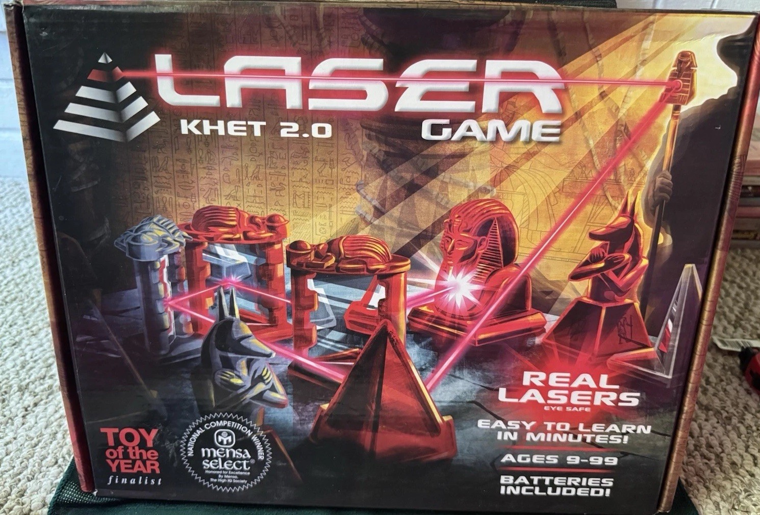 Innovention Toys Laser Khet 2.0 Strategy Board Game Real Lasers 2P,
