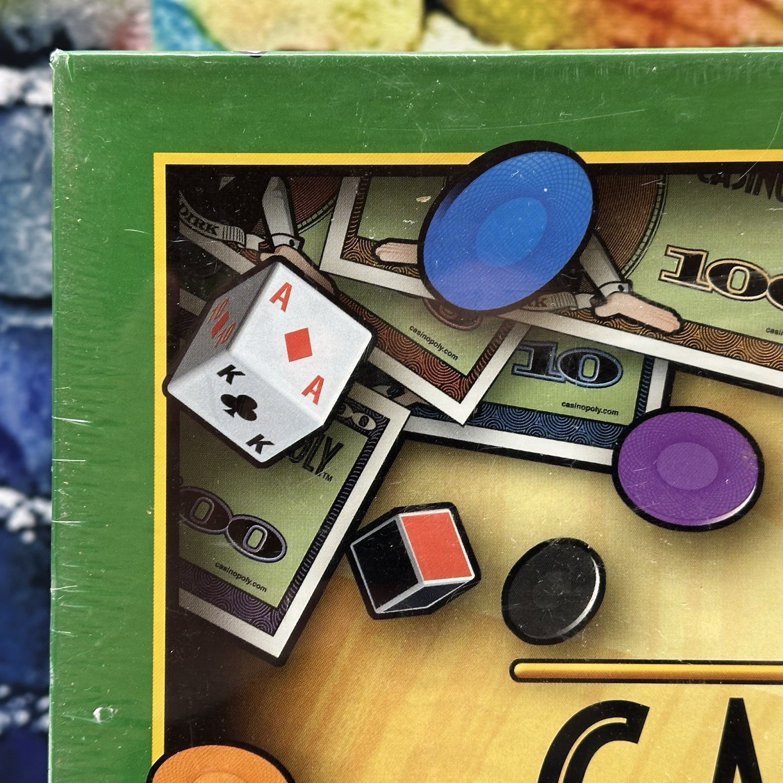 CASINOPOLY Casino Party Board Game 2001 Blackjack Craps Slots Roulette Ages 12+