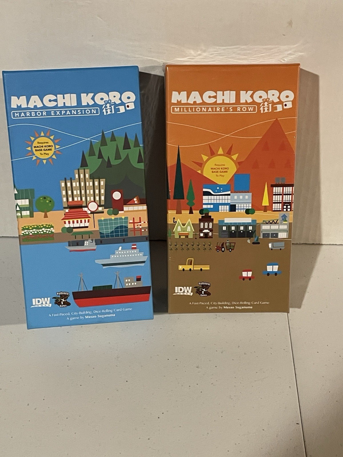 Lot Two Machi Koro Millionaire’s Row & Harbor Expansion Pack Pandasaurus Games