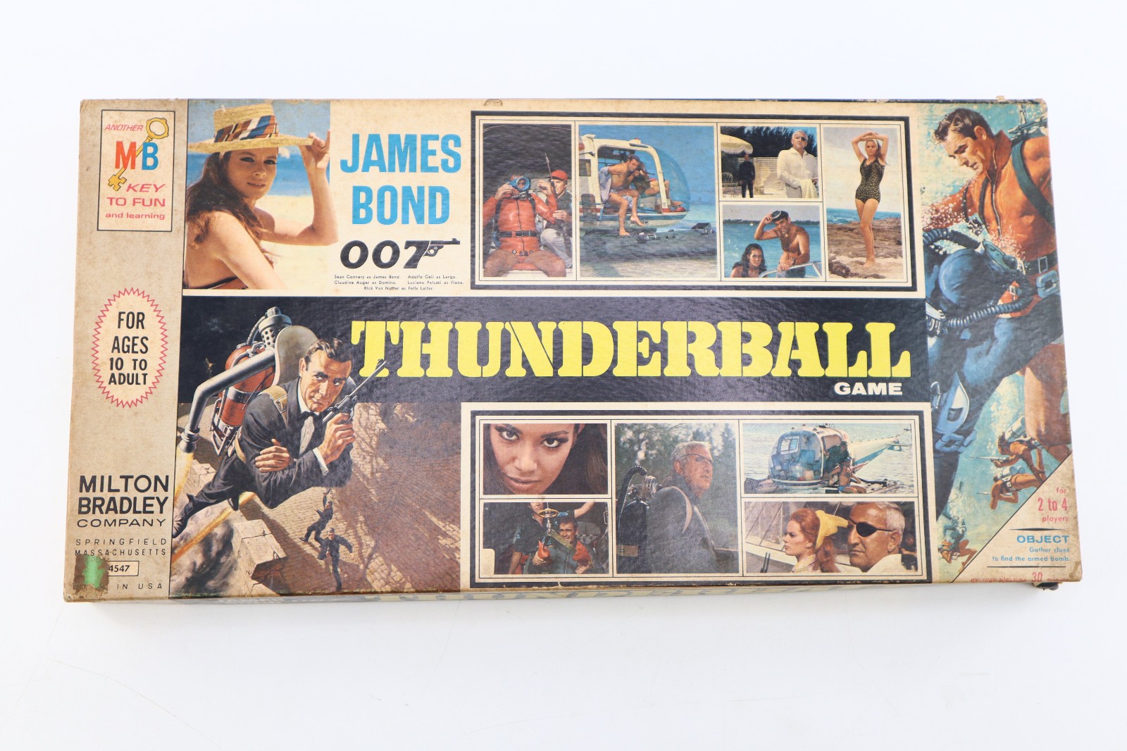 Vtg 1965 James Bond 007 Thunderball Board Game Milton Bradley