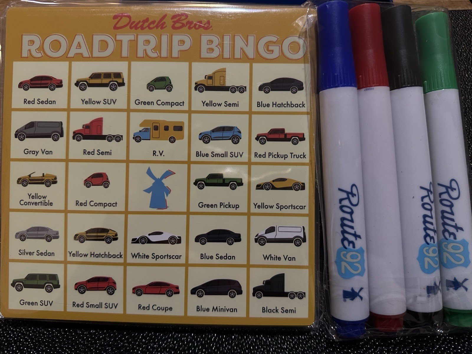NEW Exclusive Dutch Bros Road Trip 92 Game Set and Set Of Markers