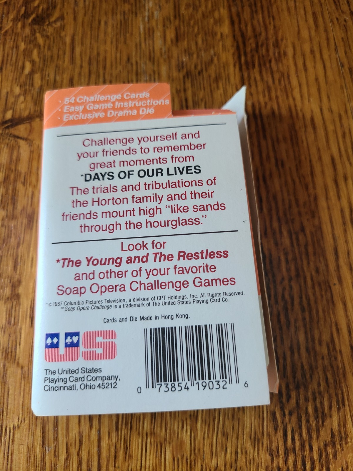 Days of Our Lives – Soap Opera Challenge 1987 Trivia/Card Game