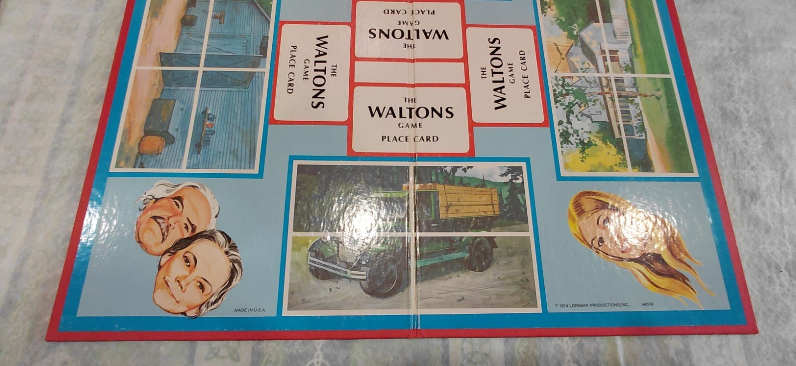 Antique “WALTON’S” GAME BOARD ONLY Lorimar Productions Patented 1974 USA