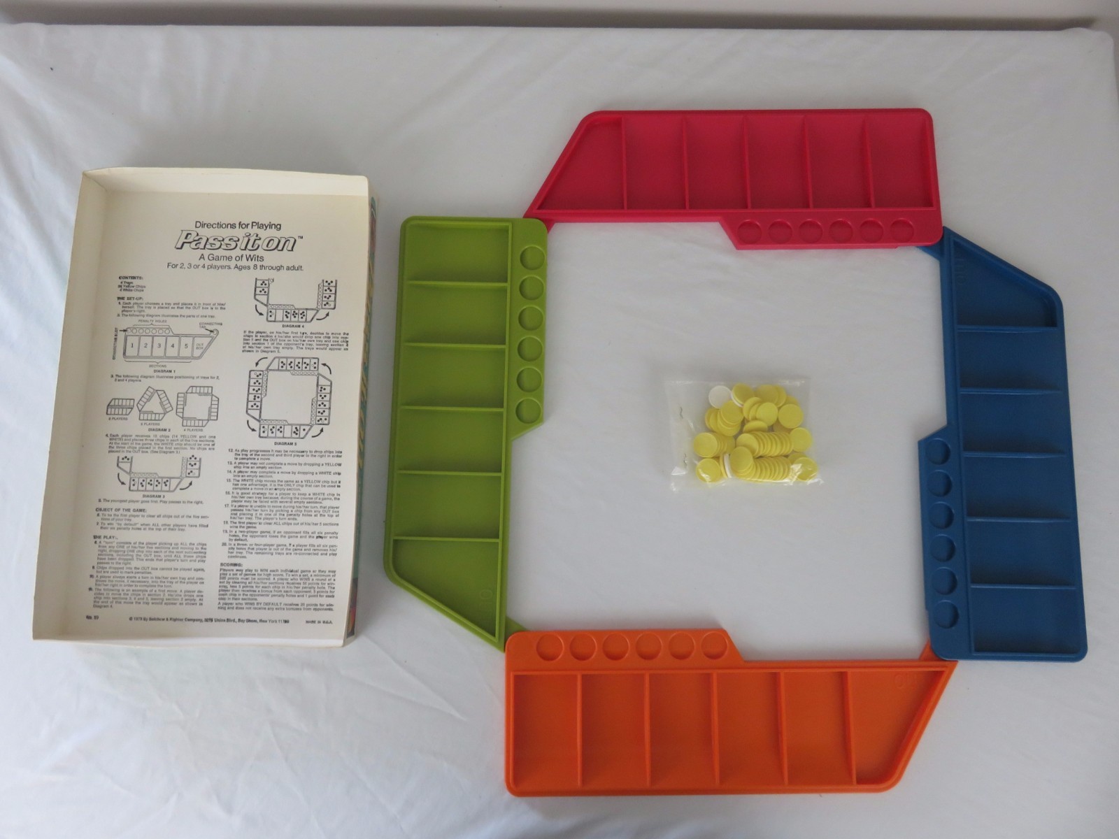 Vintage Selchow & Righter Pass It On Game A Game of Wits 1978