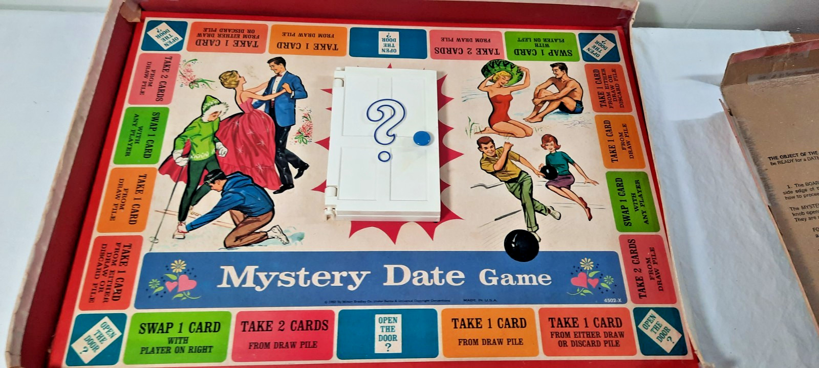 Mystery Date Game Board Game Vintage Complete Set 1965 Milton Bradley