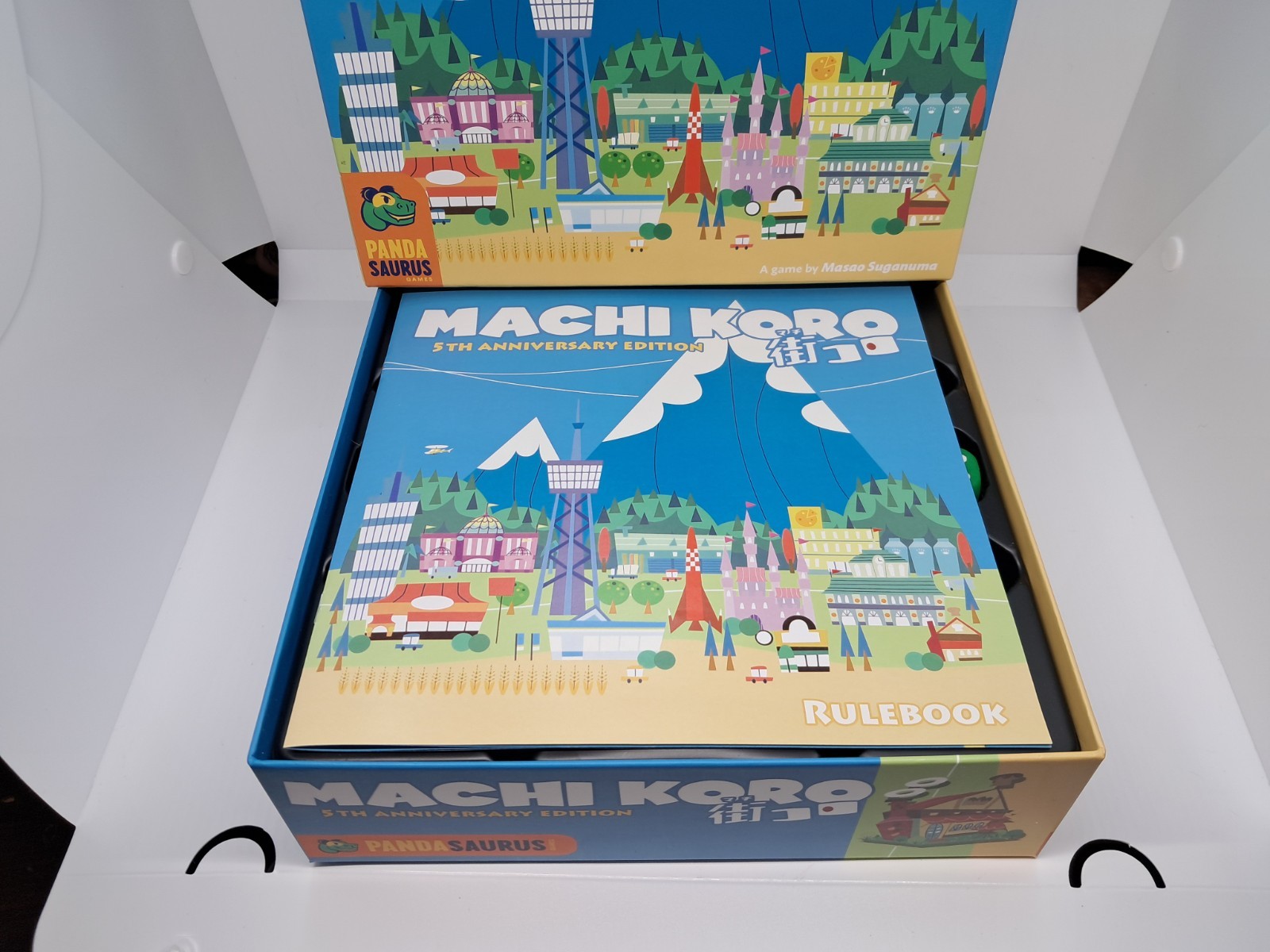 Machi Koro 5th Anniversary Edition Board Card Game Pandasaurus 100% Complete