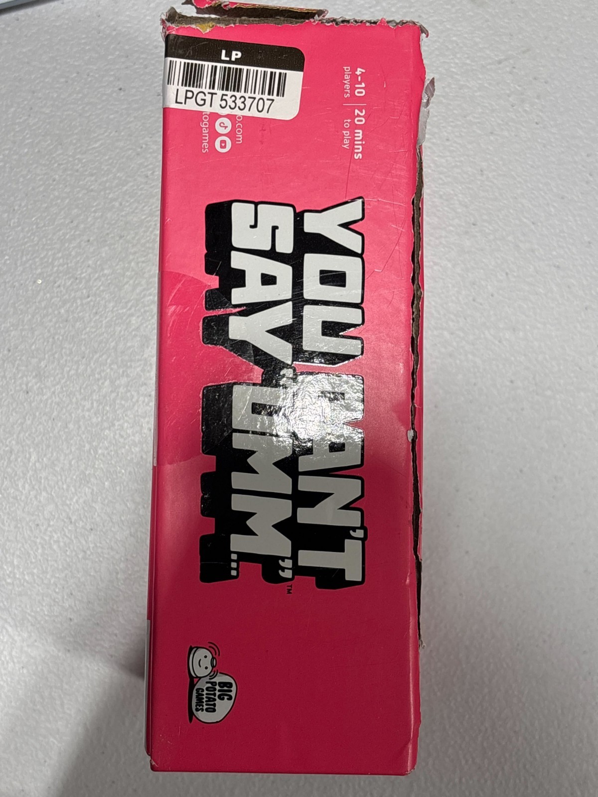 You Can’t Say Umm – by Big Potato Games (Damaged Box)