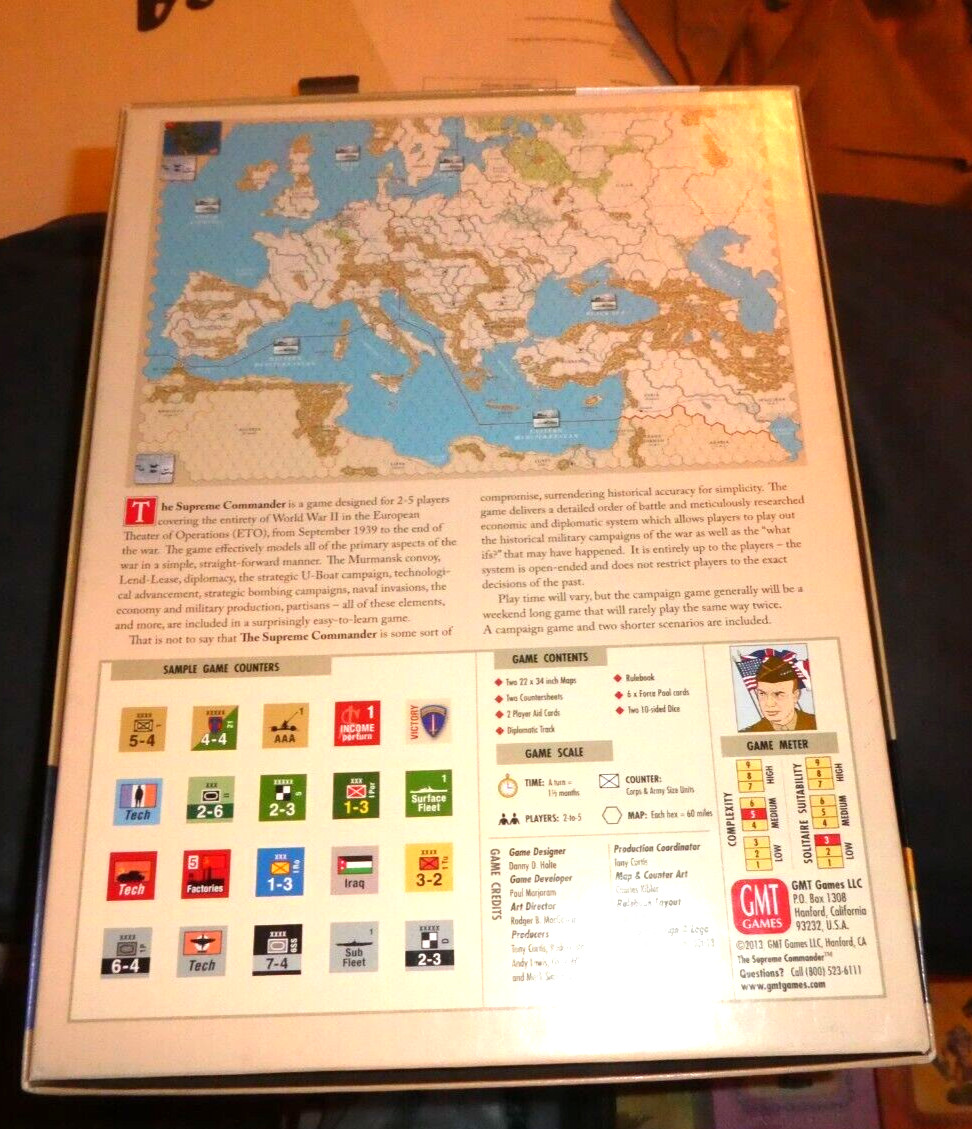 The Supreme Commander – GMT – New UNPUNCHED COMPLETE