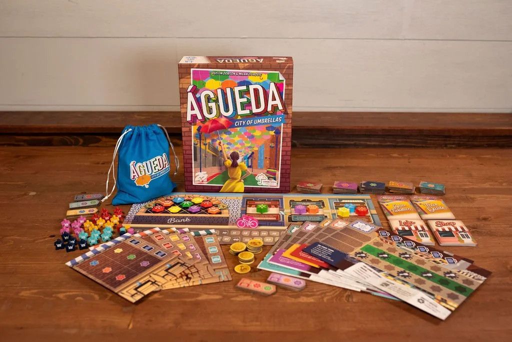 Águeda City of Umbrellas Board Game 1 to 5 Players Mensa Select Winner