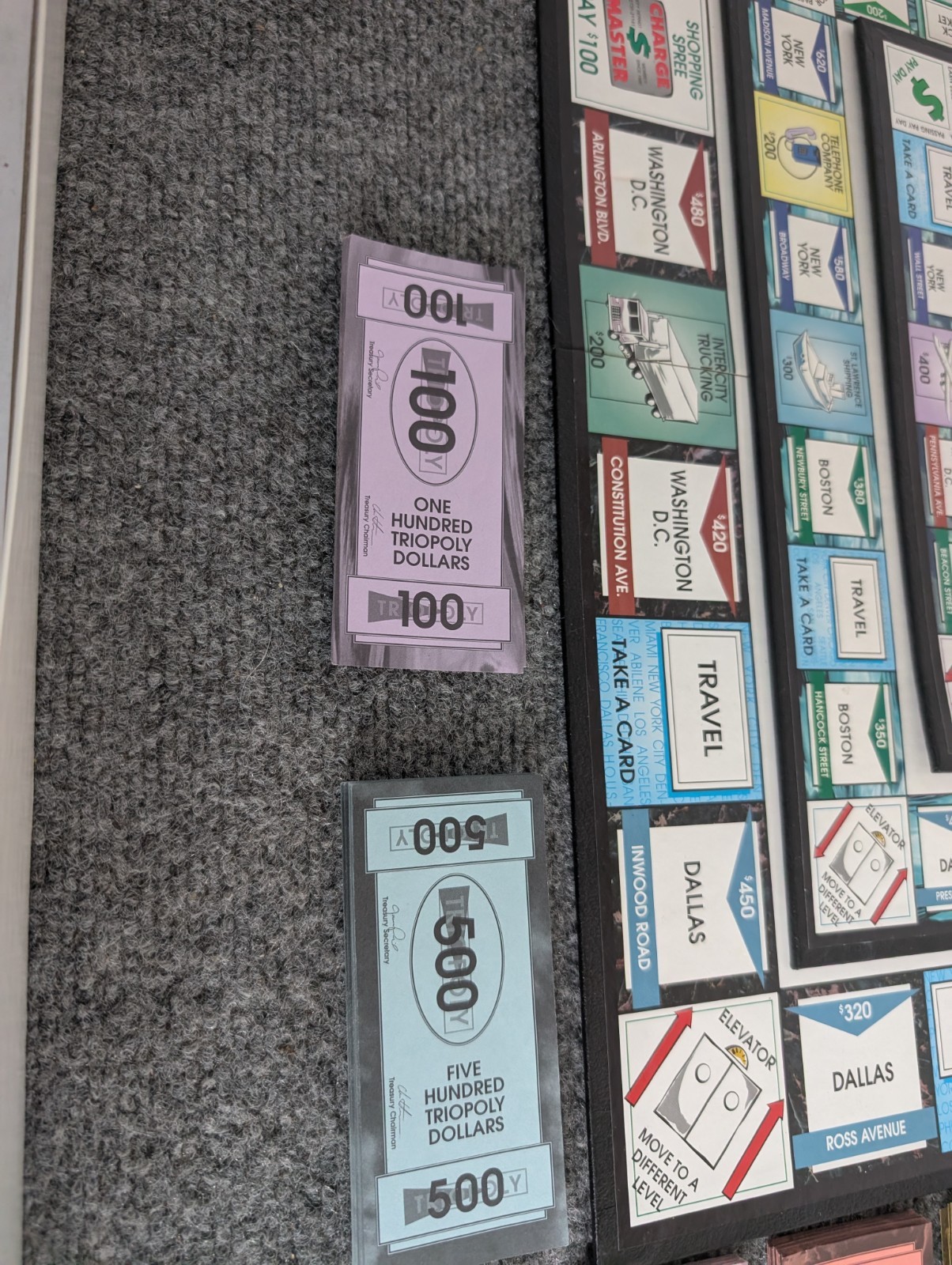 Triopoly Inaugural Edition Board Game (1997, Reveal) Complete 3 Level Monopoly