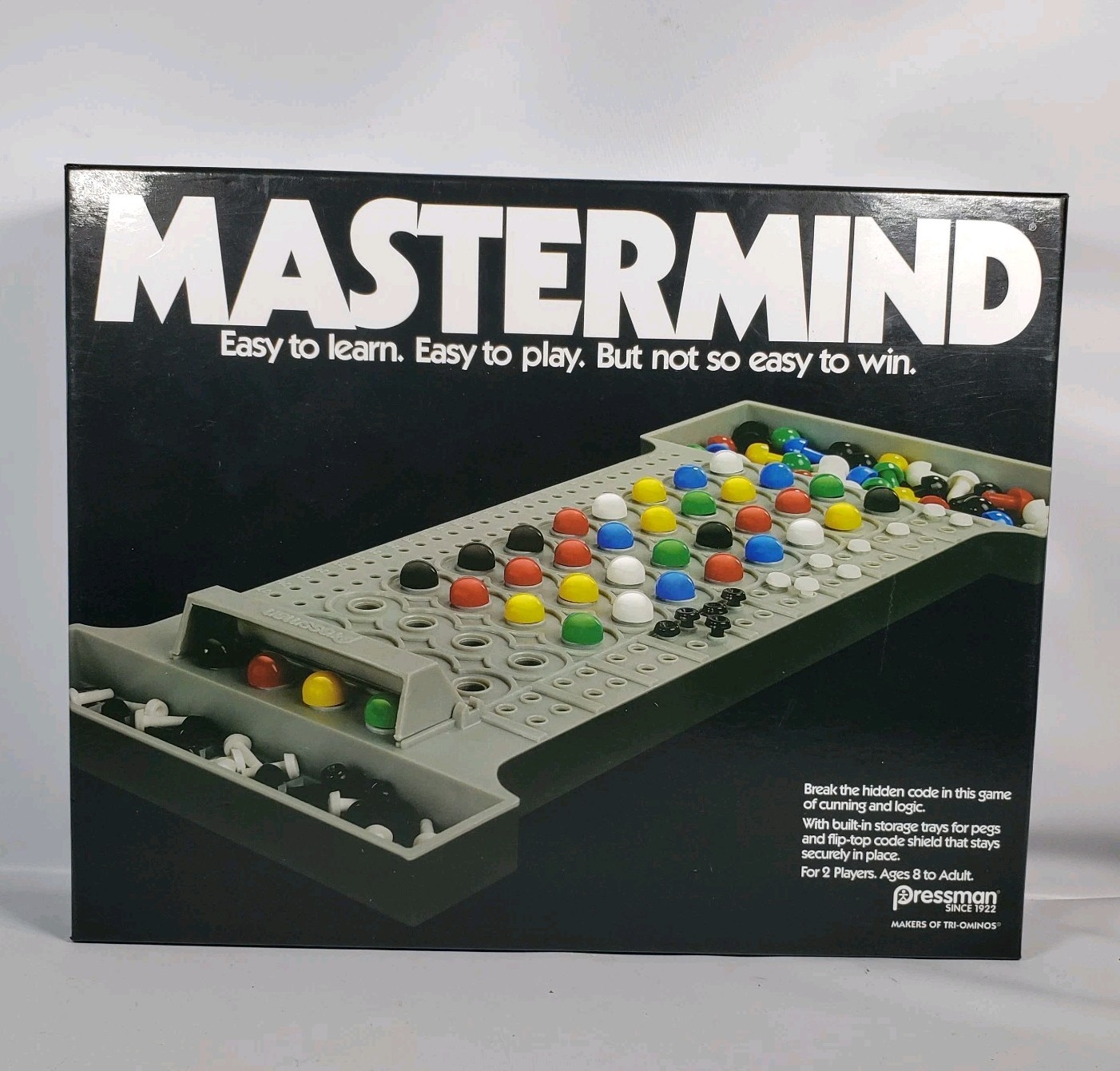 Pressman Retro Mastermind Game Memory Strategy Board Game OPEN BOX Sealed Parts