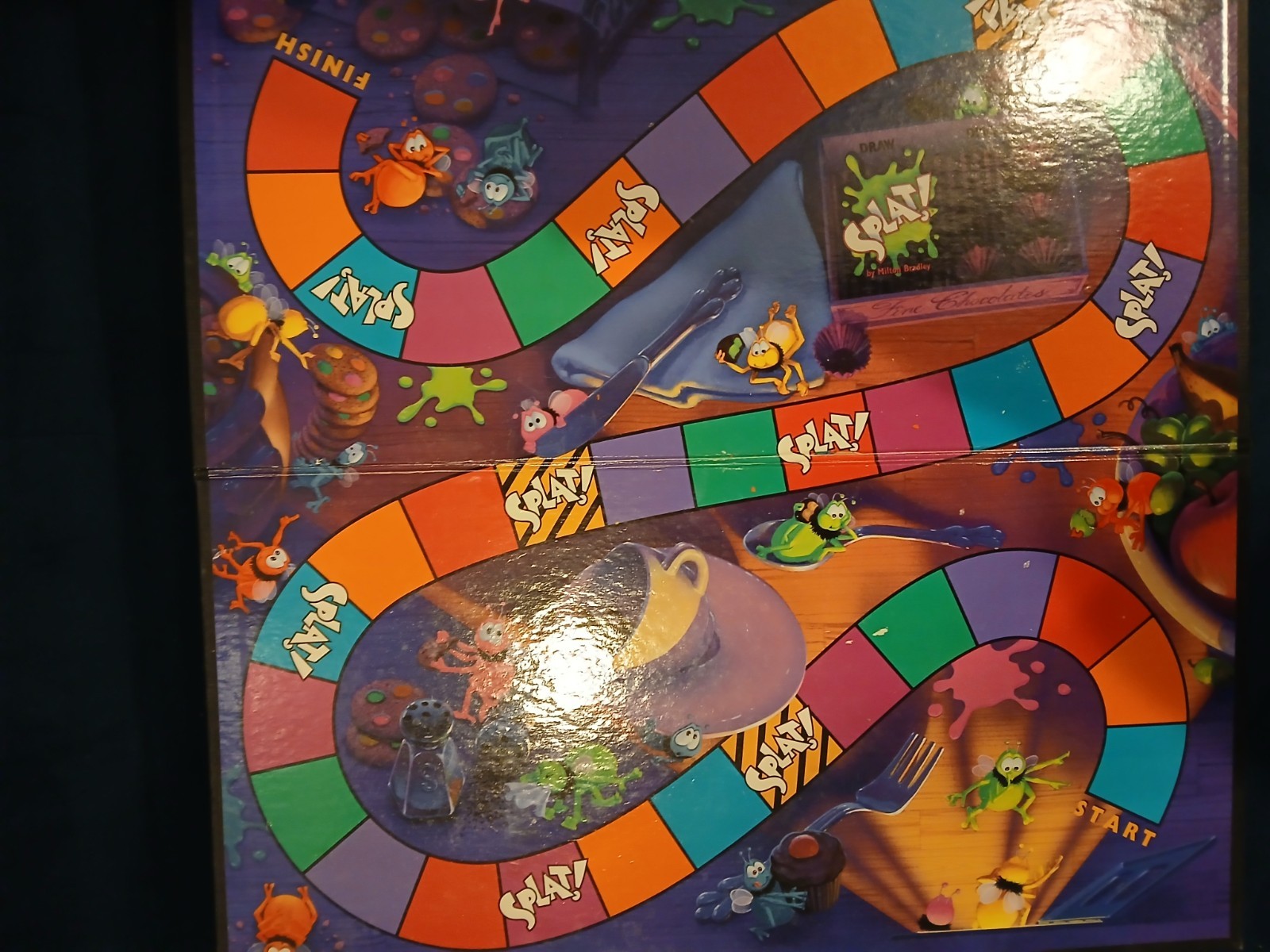Vintage 1990 Milton Bradley Splat! Board Game Missing Pieces Read