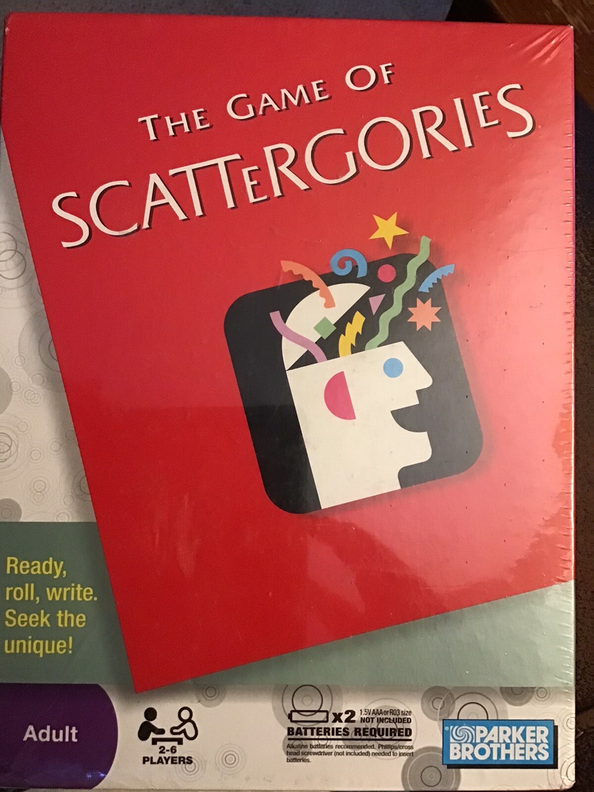 Game of Scattergories 2009 Parker Brothers 05721 for Adults NEW SEALED