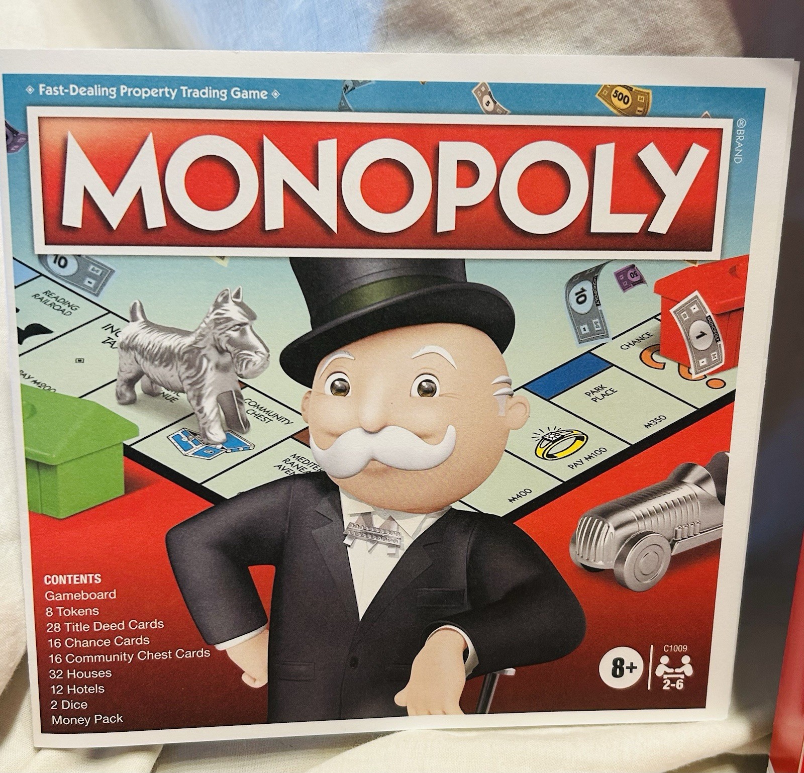 Monopoly Classic Board Game Hasbro Family Night 2-6 Players Ages 8+ Open Box Set