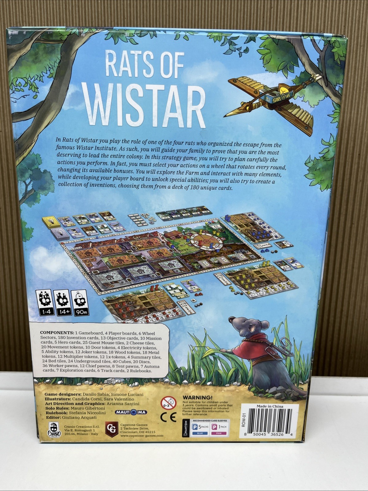 Rats of Wistar – Capstone Games 2024 – Complete! Excellent!