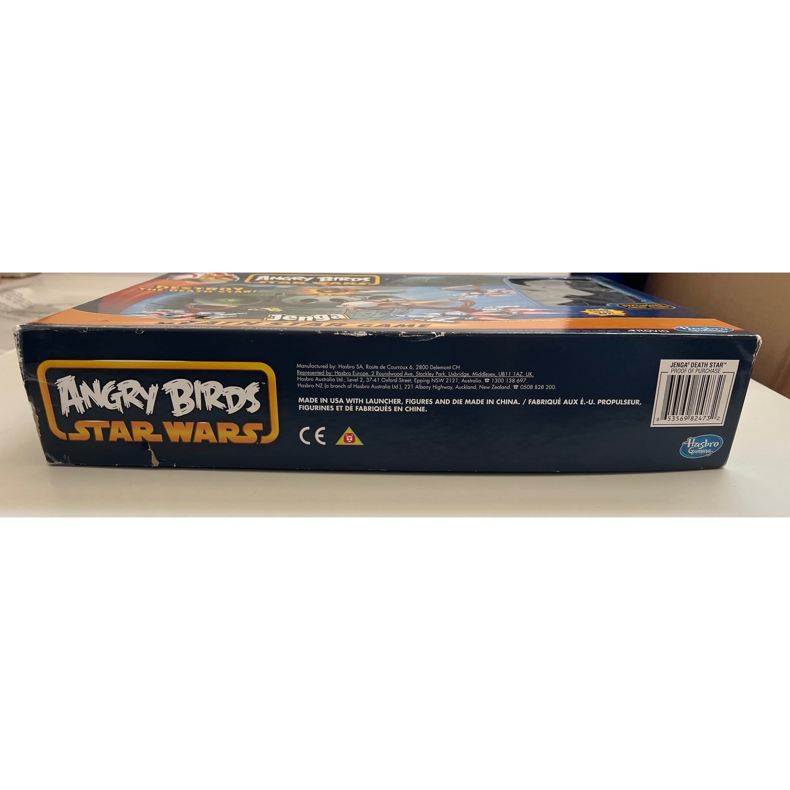 Hasbro Angry Birds Star Wars Jenga Death Star Game A2845 Exclusive Chewie Figure