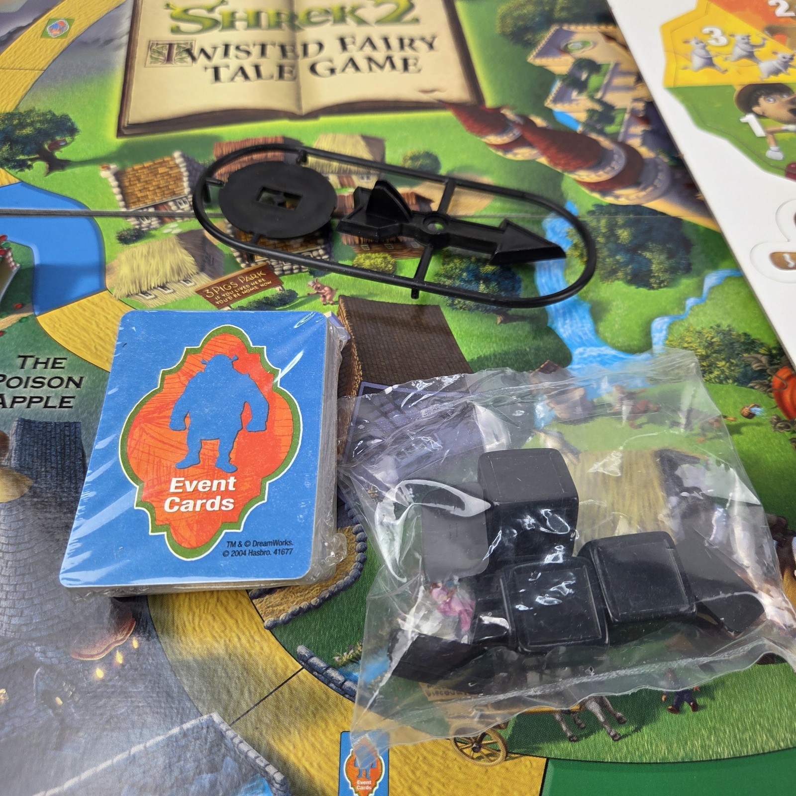 2004 Shrek 2 Twisted Fairy Tale Board Game Milton Bradley Complete New Open Box