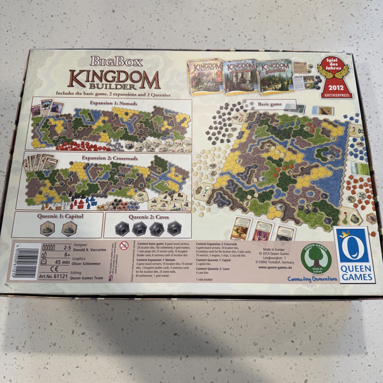 Queen Games Kingdom Builder Big Box 2016
