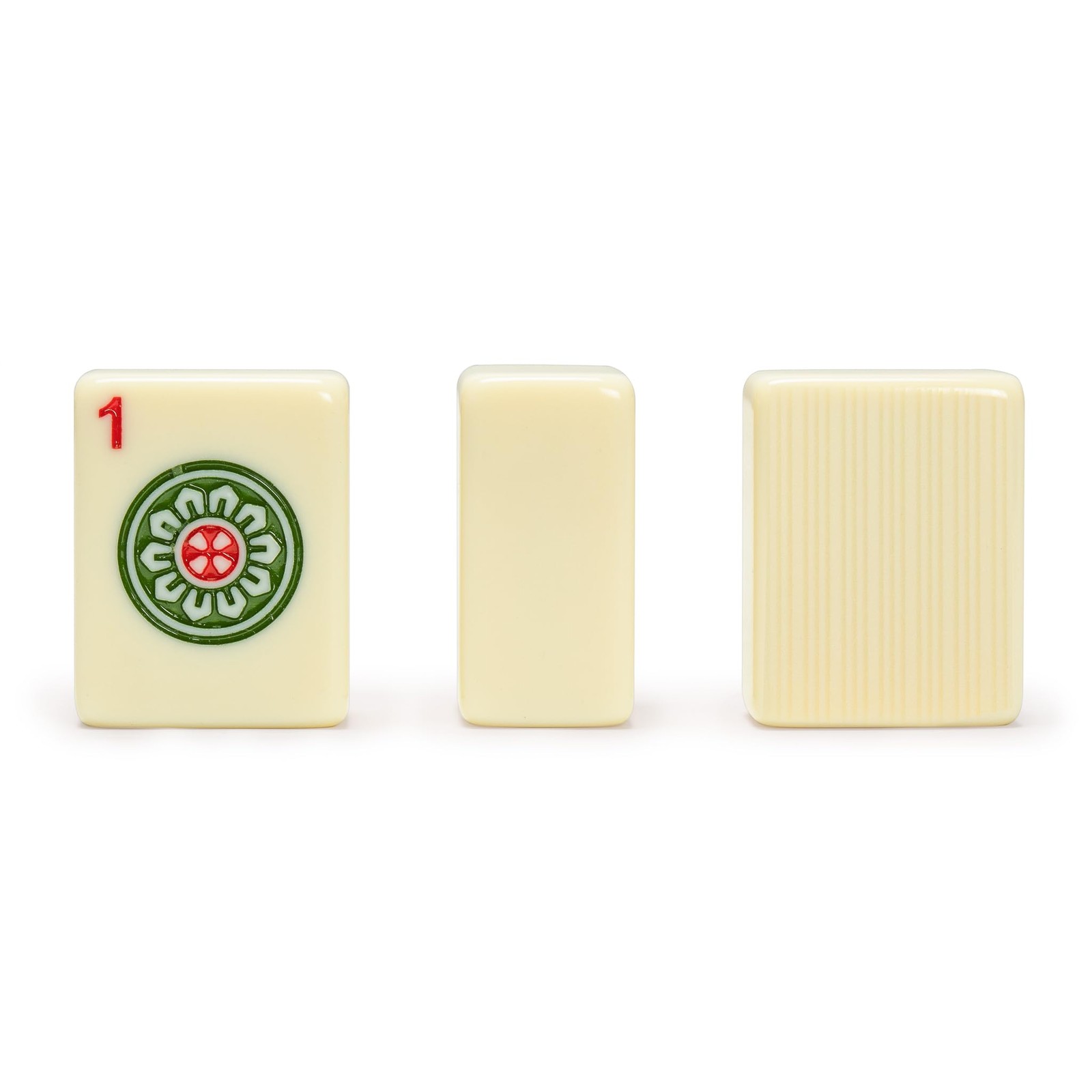 Chinese Mahjong Set 146 Melamine Tiles Blue Vinyl Case Traditional Gameplay