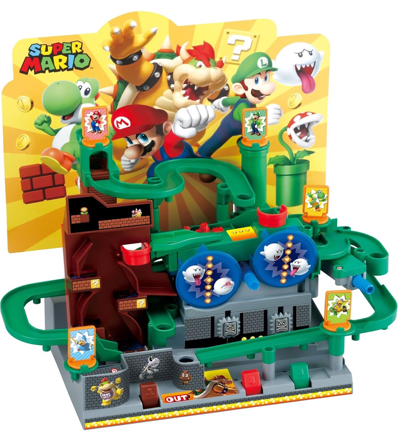 Epoch Games Super Mario Adventure DX Tabletop Skill and Action Game.