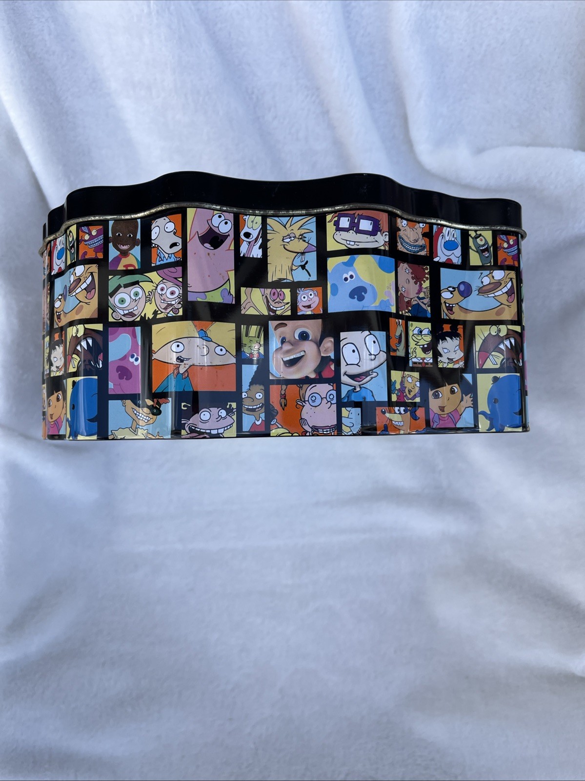 Nickelodeon Trivia Game 2002 Tin Set Rugrats SpongeBob Hey Arnold Etc.