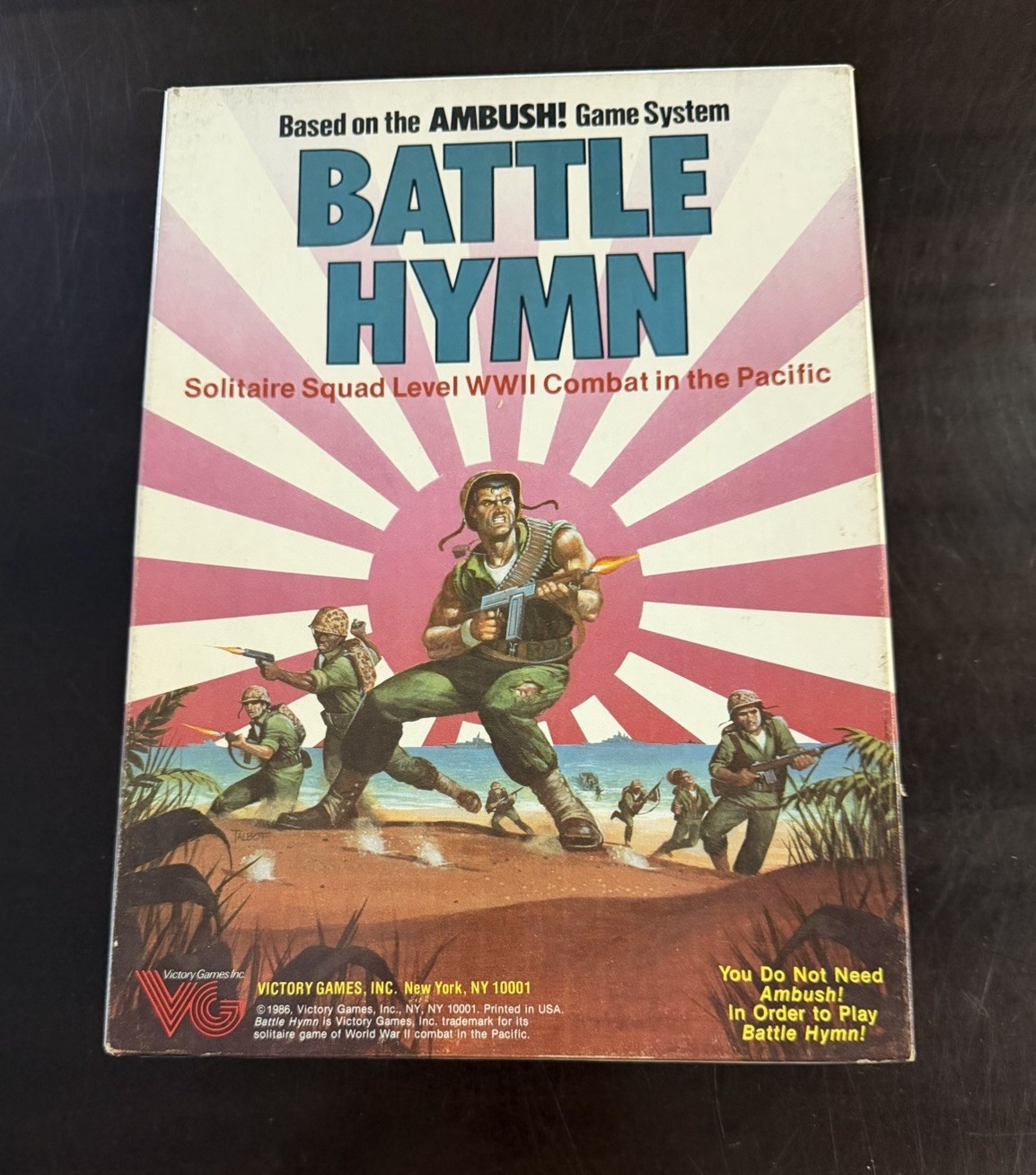 Battle Hymn Solitaire Squad Level WWII Combat In The Pacific Victory Games Compl