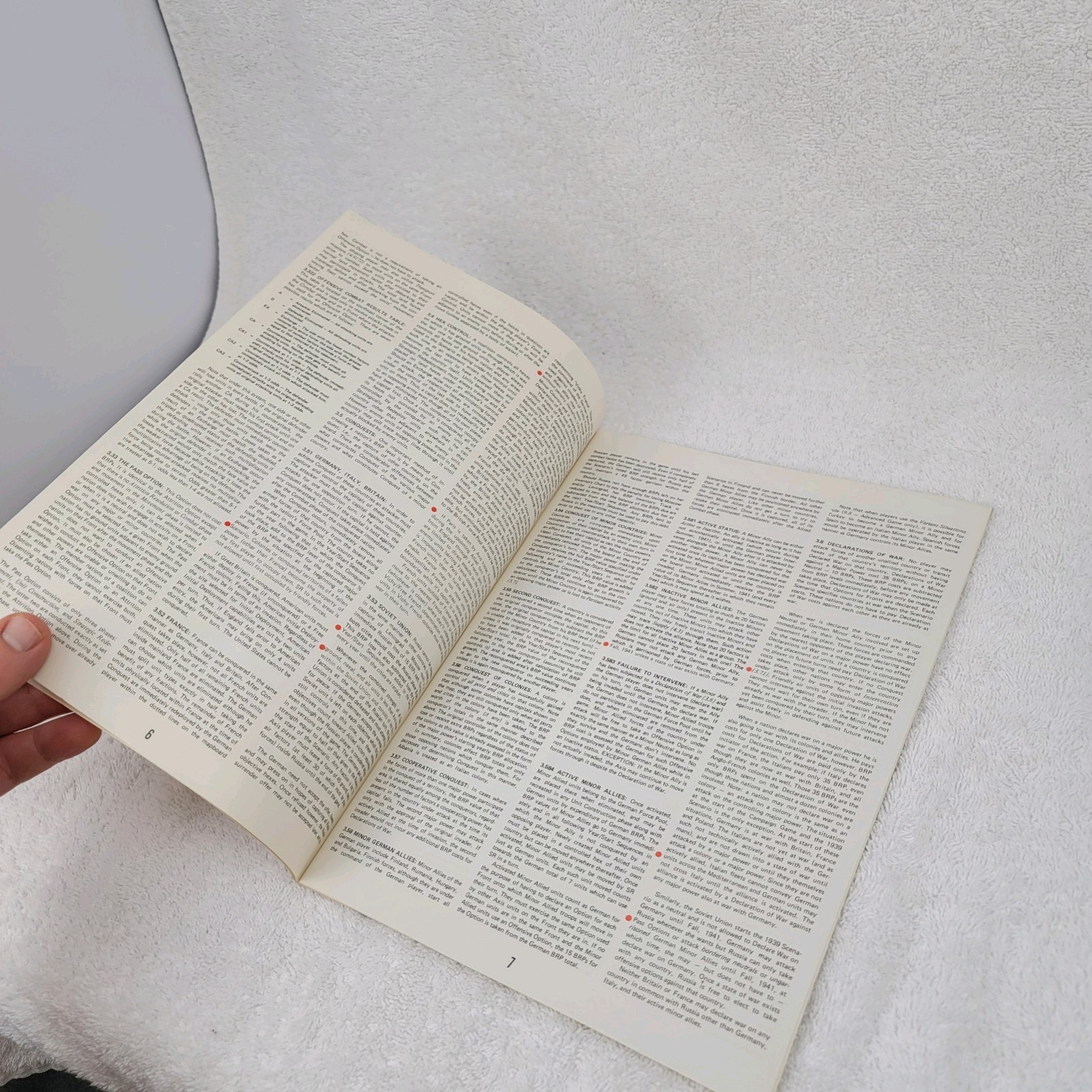 Rise & Decline Third Reich Vtg Game Parts Instruction Manual Only Very Good