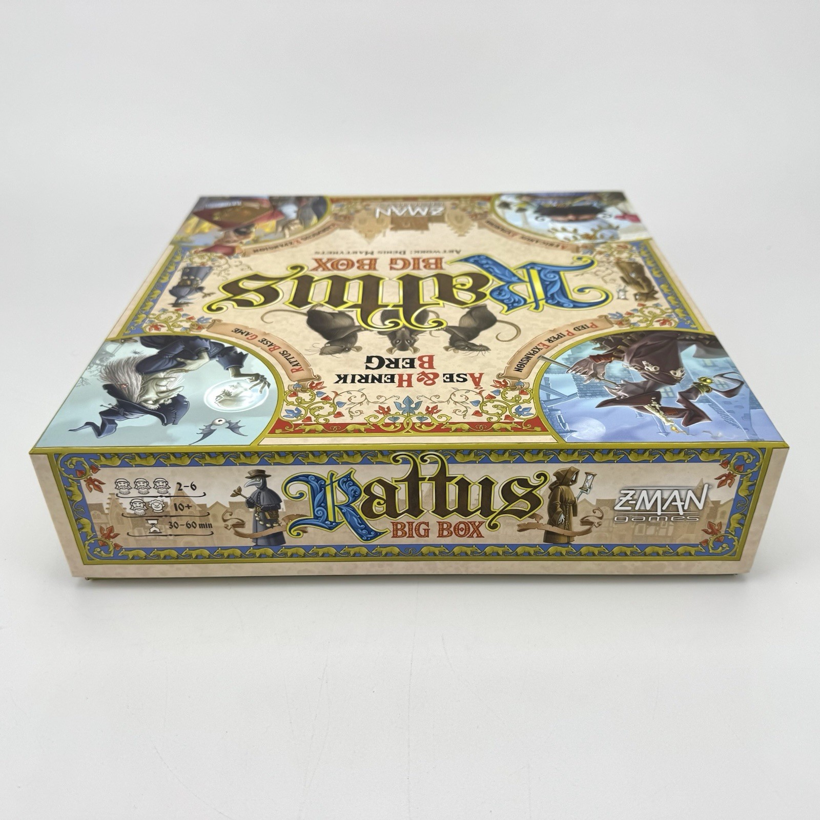 Rattus Big Box Board Game Z-Man Games – Mostly Unpunched/Sealed – 100% Complete