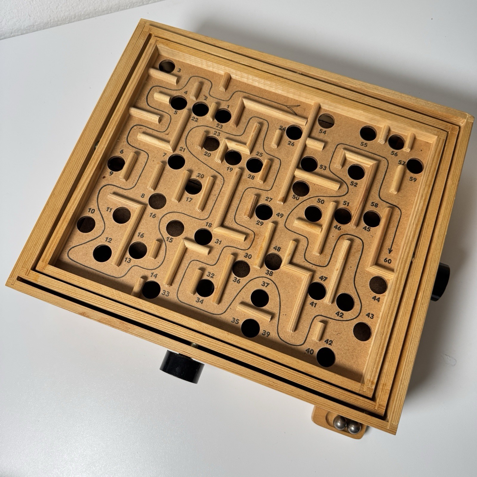 Vintage 1950 Brio Labyrinth Wooden Game with Original Box And Packaging!!
