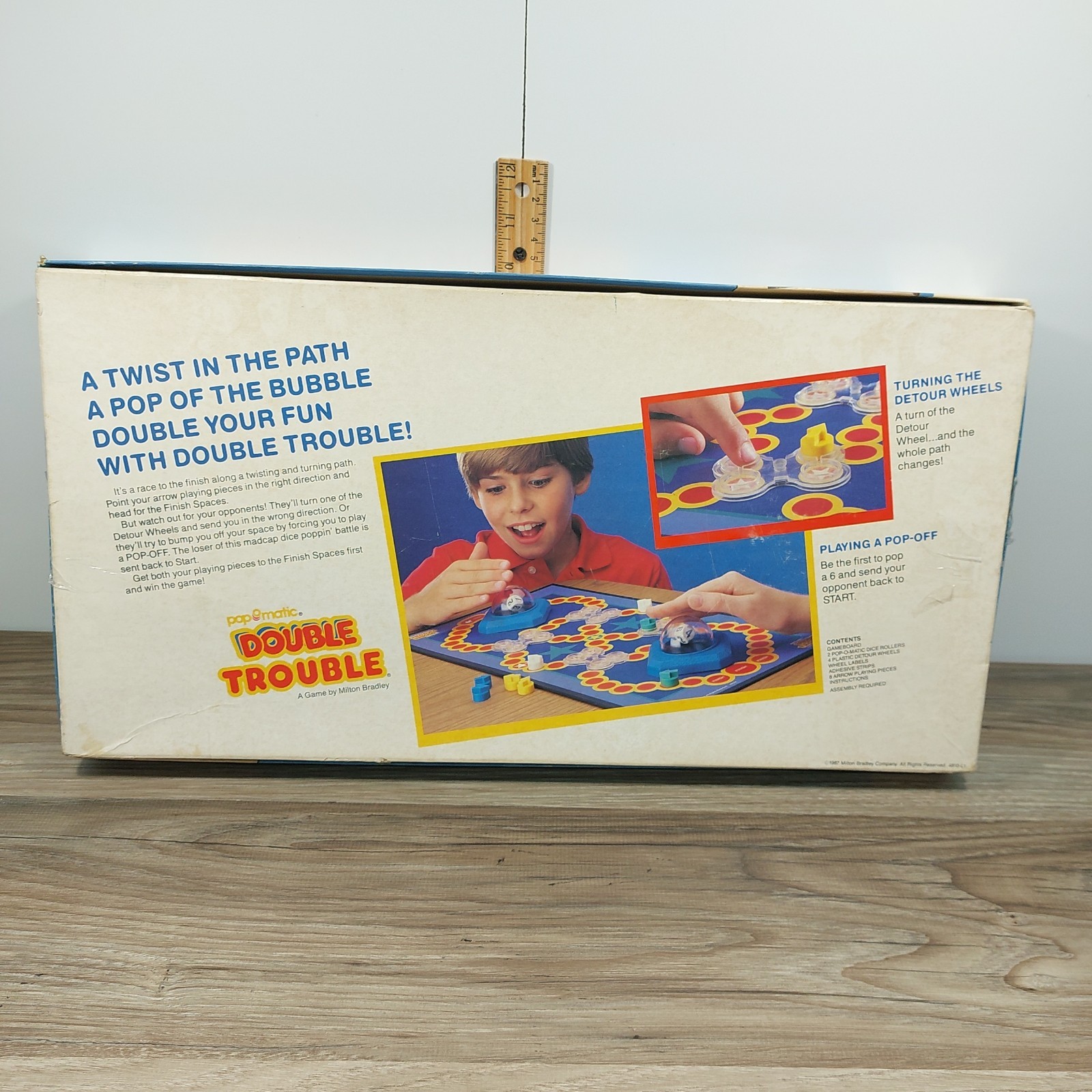 Double Trouble Board Game 1987 Milton Bradley 95% Complete Pop-o-matic