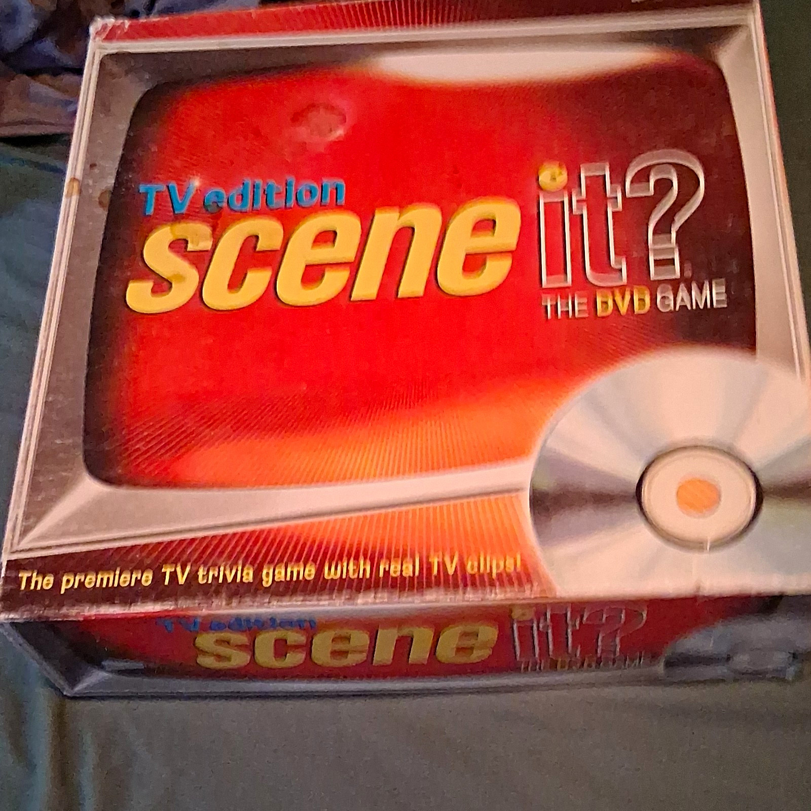 Scene It? TV Edition DVD Trivia Board Game Complete 2+ Players Age 10+