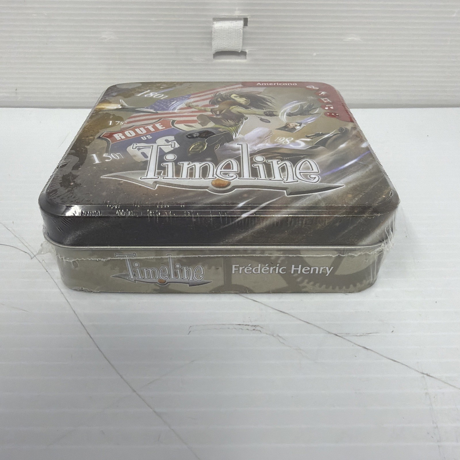 Timeline Americana Asmodee Card Trivia Game Tin SEALED FREE SHIPPING