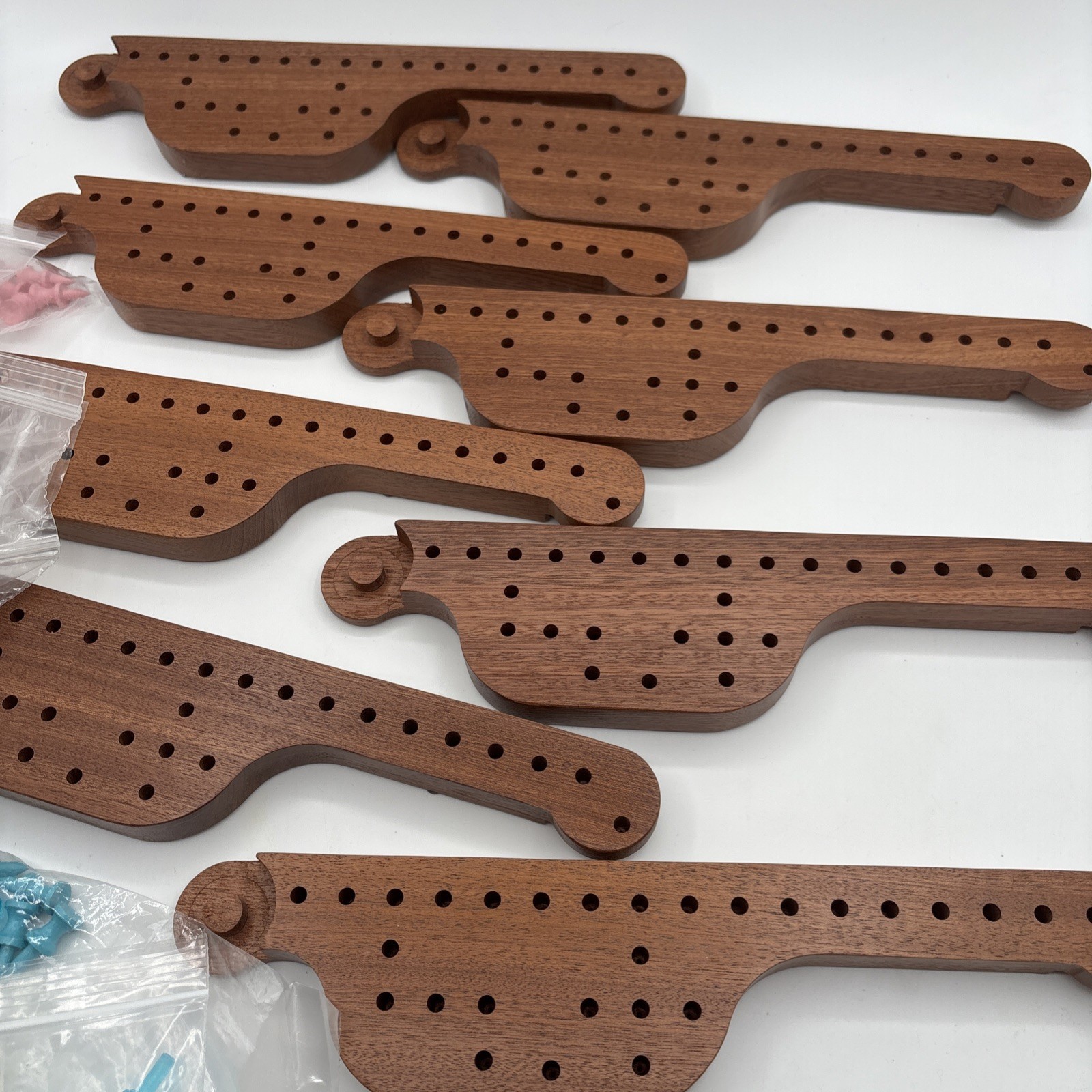 Pegs and Jokers 8 Player board game. Made In The USA, BY Don Strenz Woodworking