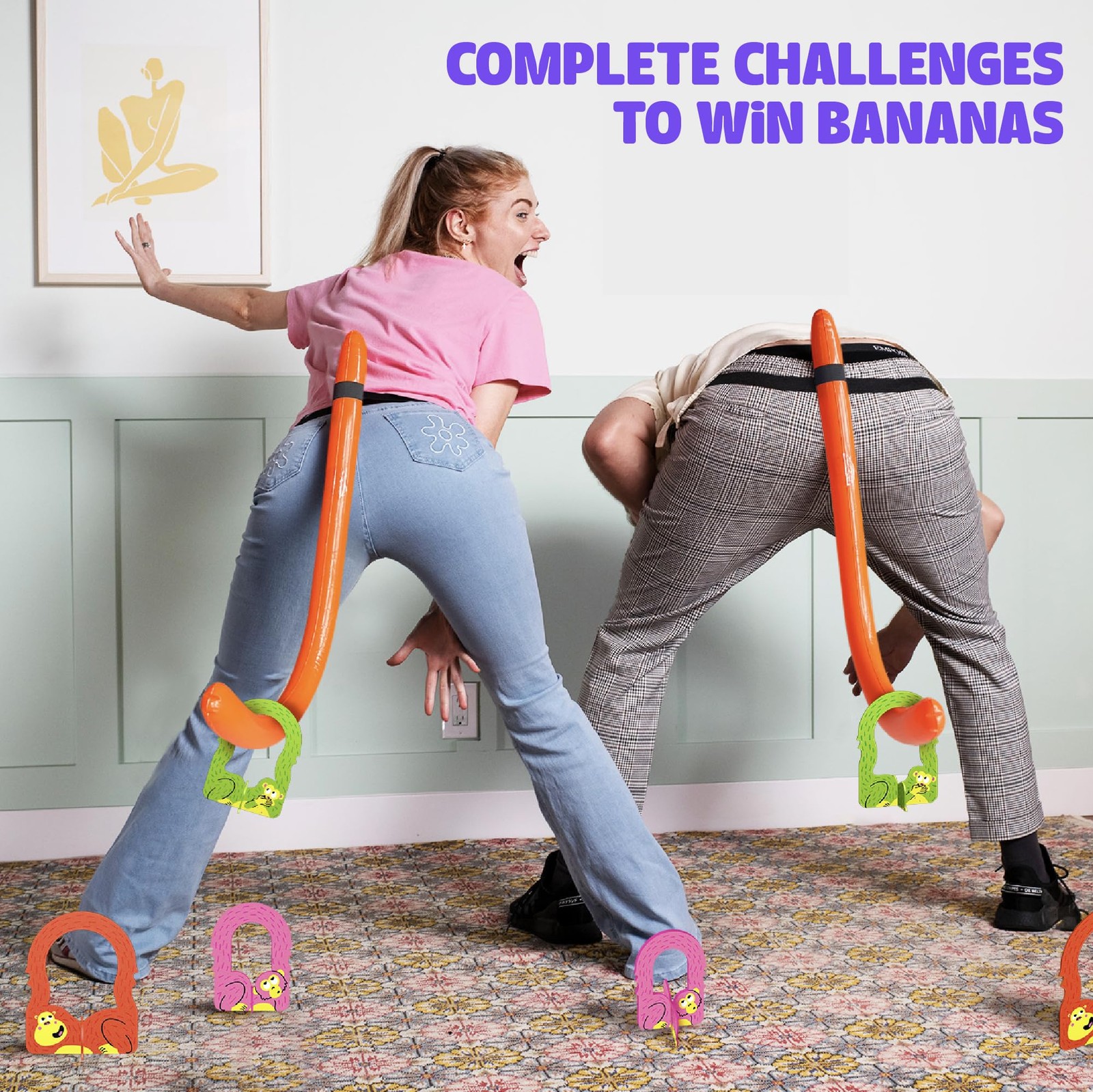 It’s Bananas! The Monkey Tail Game – Funny Family & Party Game for Kids & Adu…