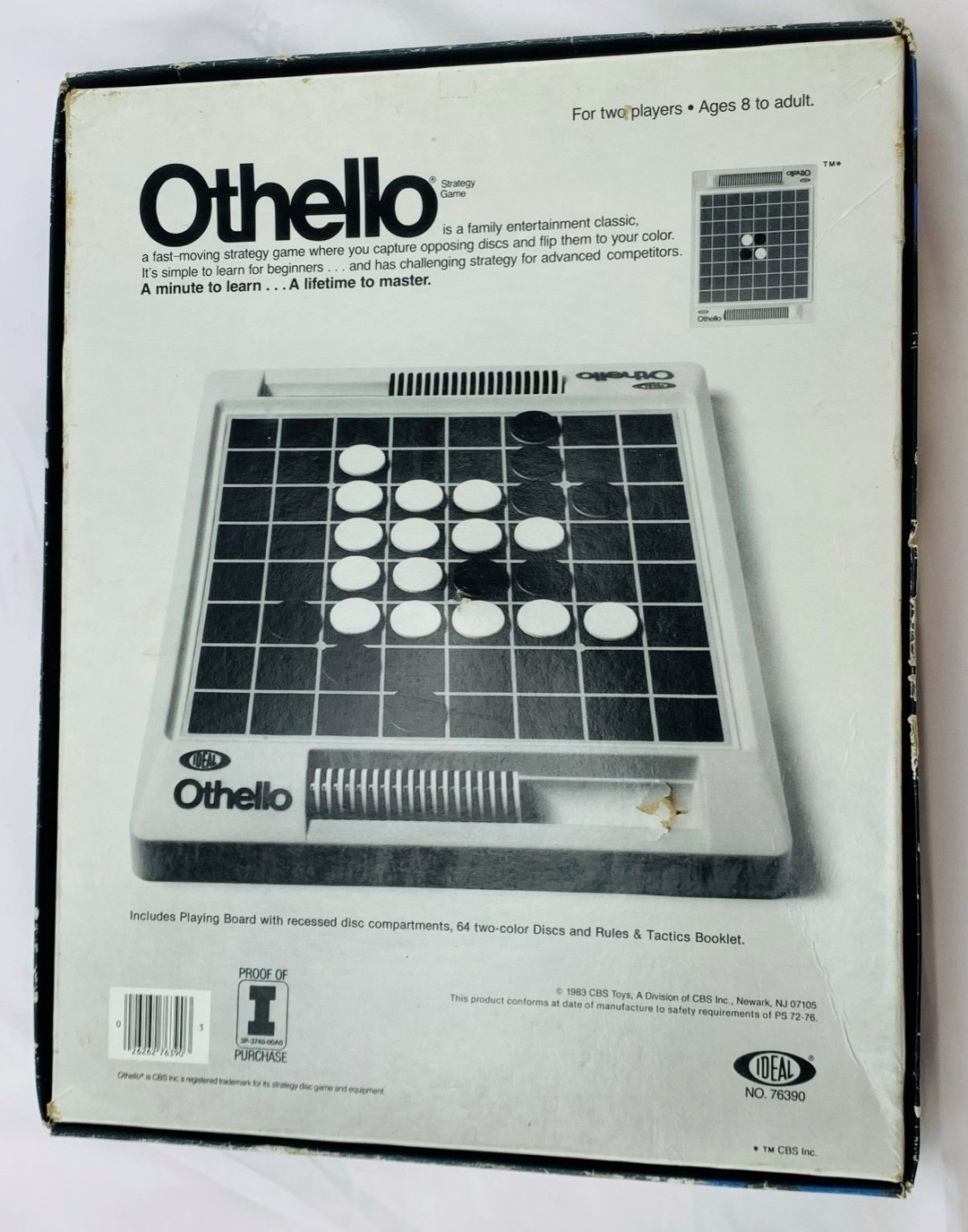 1983 Othello Game by Ideal Complete in Great Condition FREE SHIPPING