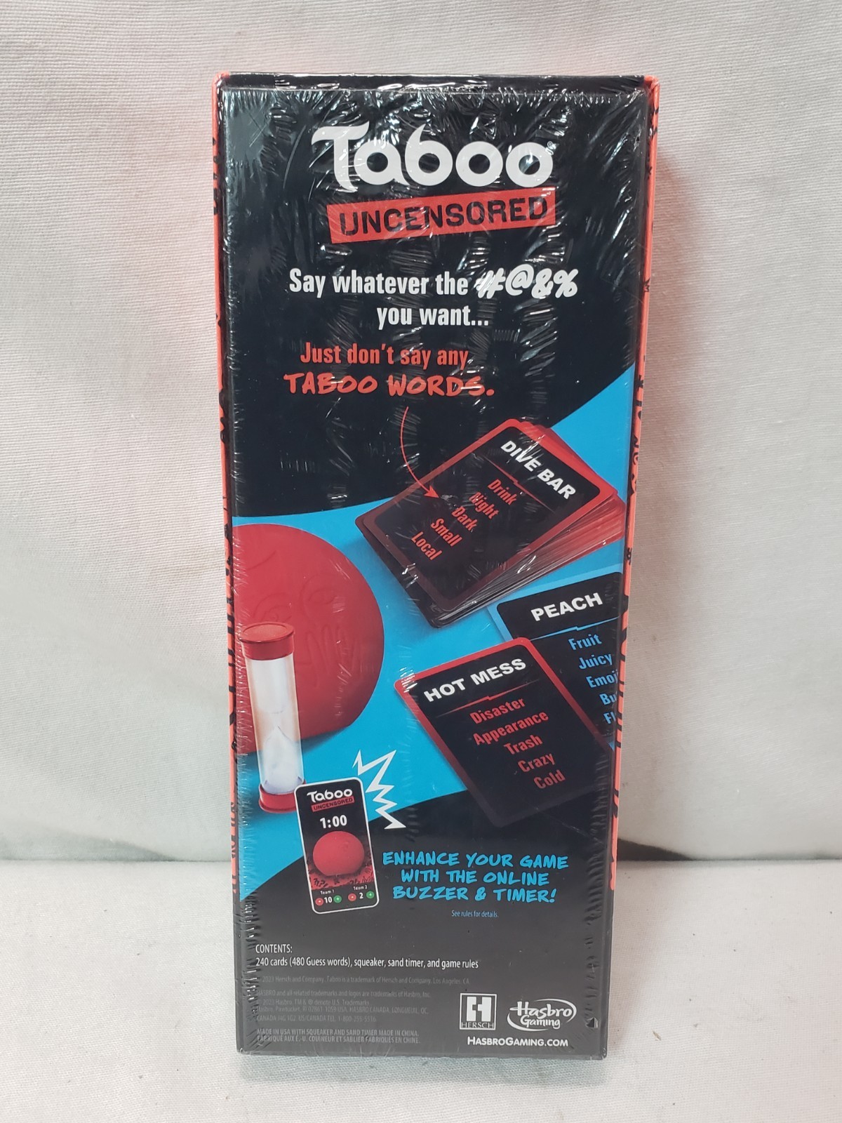 Hasbro Gaming Taboo Uncensored Board Game for Adults Ages 17+