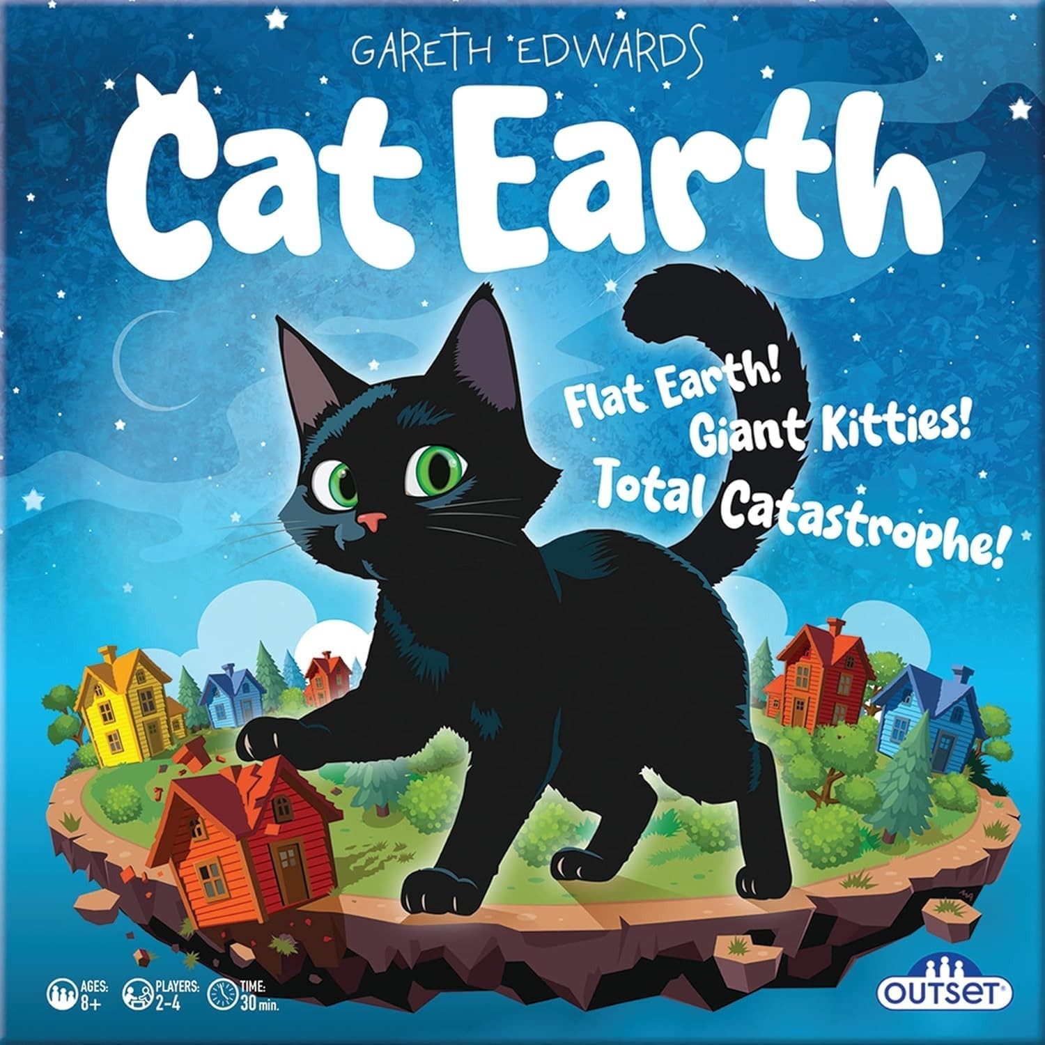 Light Strategy Family Board Game for 2-4 Players, Ages 8+, Fun Cat Theme