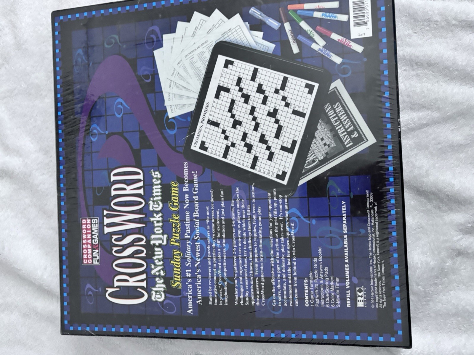 New York Times Crossword Sunday Puzzle Game Ages 12+ 2-6 Players Family Time