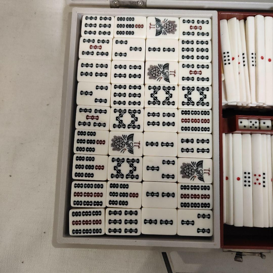 Nintendo Yakuman Mahjong Tile Set Aluminum Case Vintage 144 Tiles Japan