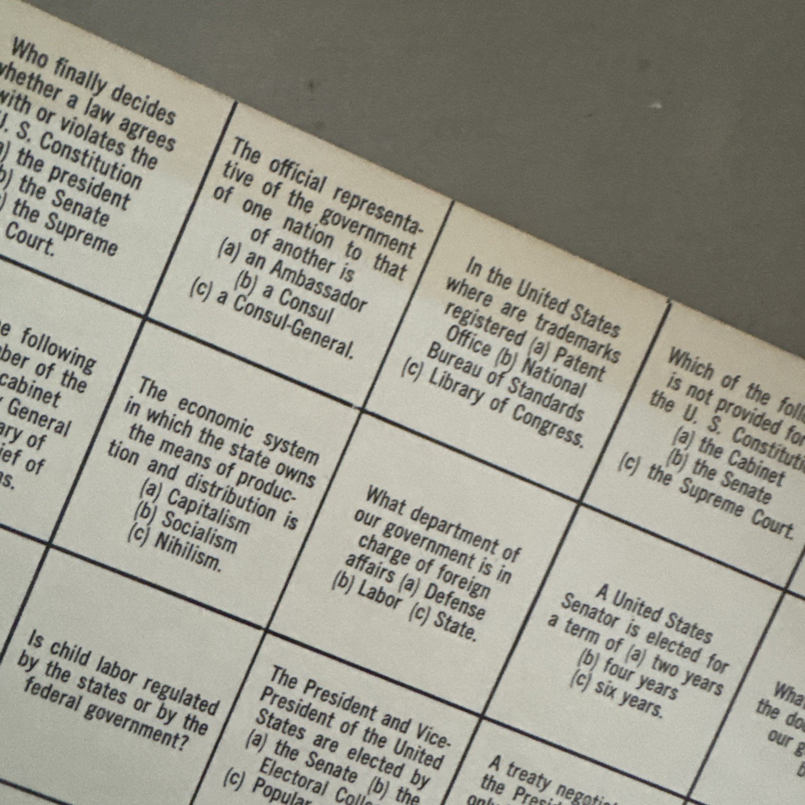 Revlons 1955 Vintage Board Game 64,000 Questions, Complete Set with All Parts
