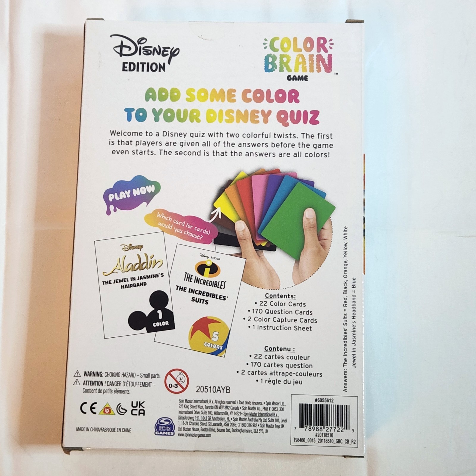 Disney Color Brain Game Ready to Roll Sealed 2-10 Players Ages 8+