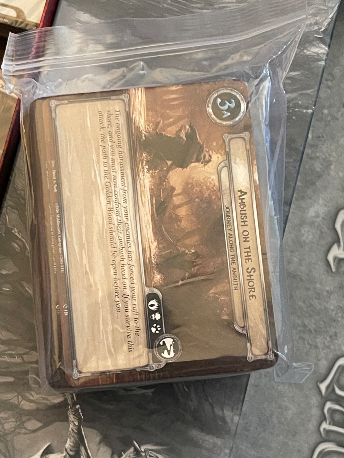Lord of the Rings Card Game Fantasy Flight LOTR Living 100% UNPUNCHED In Box