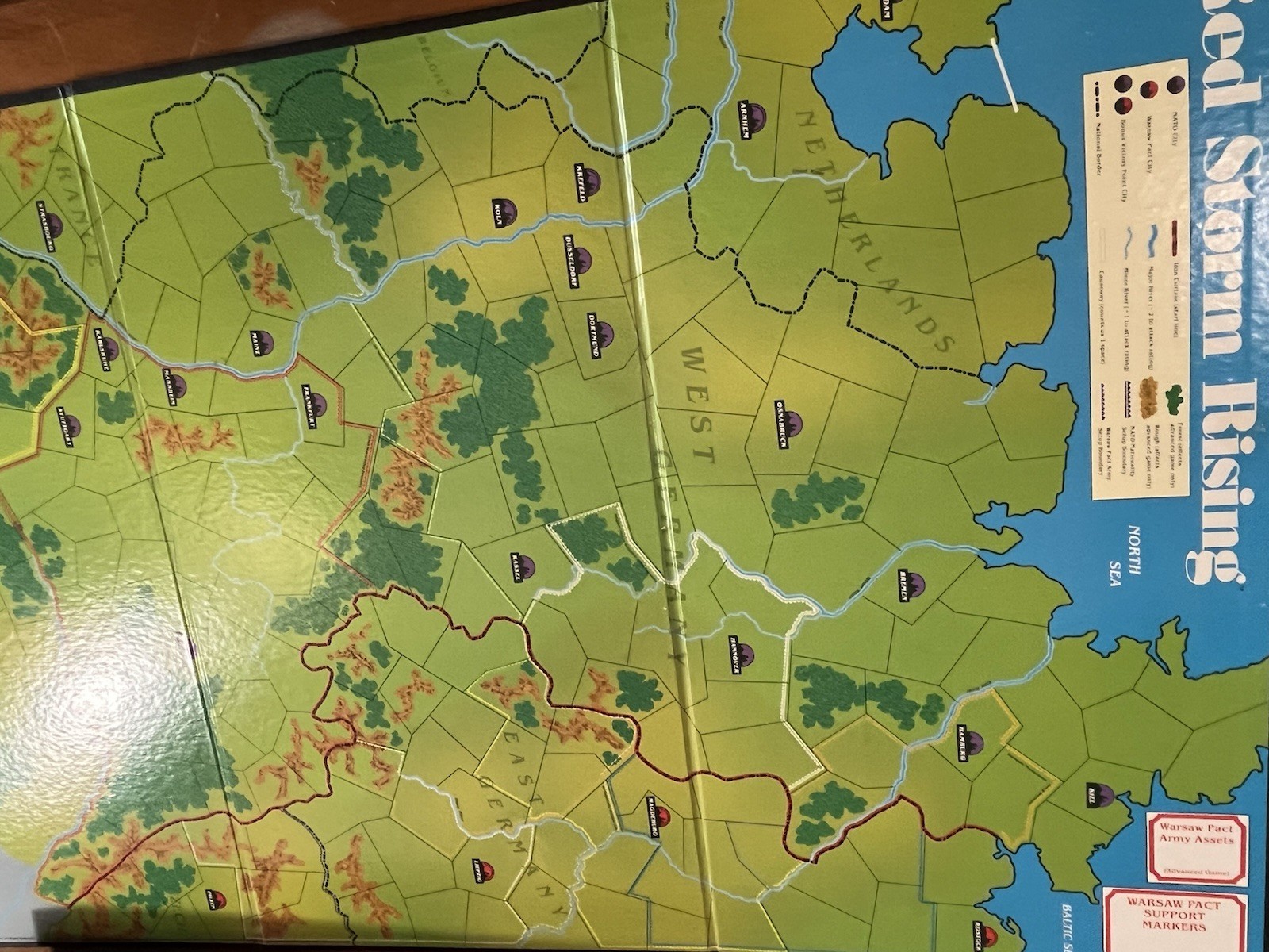 TSR Red Storm Rising Board Game 1988 Tom Clancy Cold War Wargame Complete