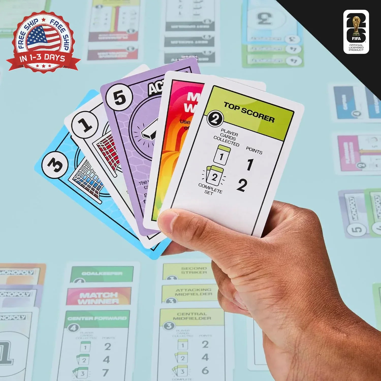 Monopoly Deal FIFA World Cup 2026 Edition Game – Officially Licensed FIFA World