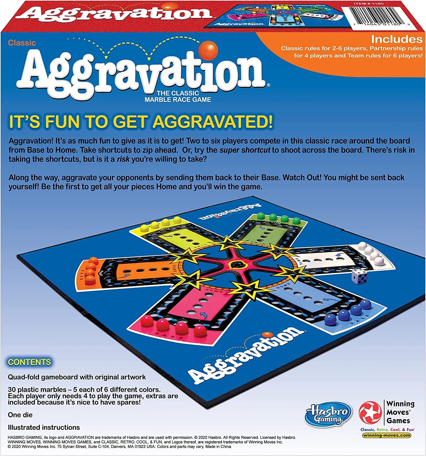 Aggravation Board Game – Family Game Night Kids & Adults Original Retro Classic