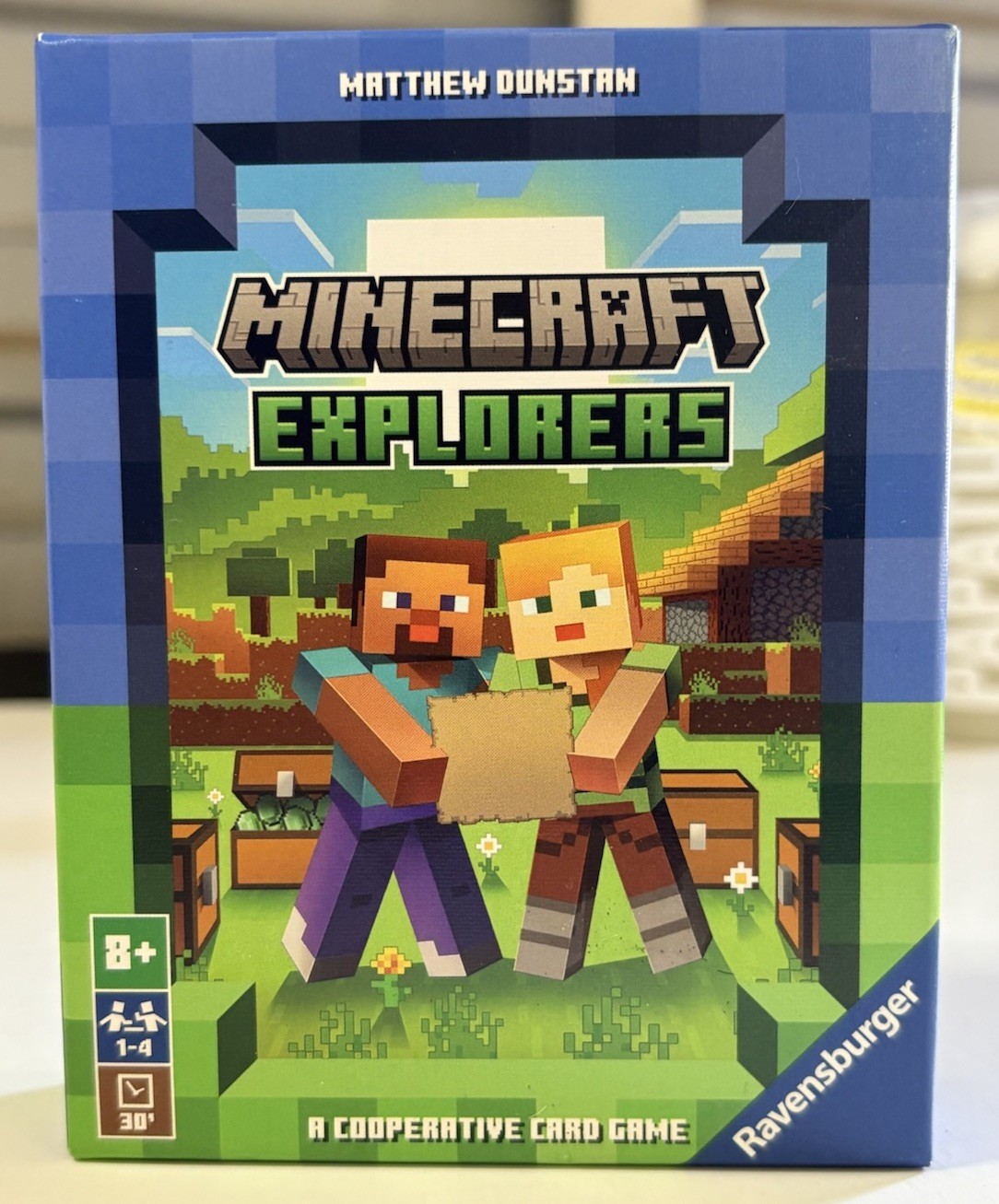 Minecraft Explorers a Cooperative Strategy Card Game​ 1-4 Players For Age 8+
