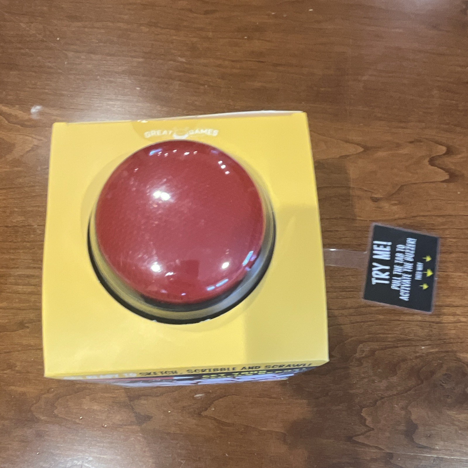 Great Games Buzz Draw Party Drawing Game w/ Buzzer, 2+ Players, Ages 12+