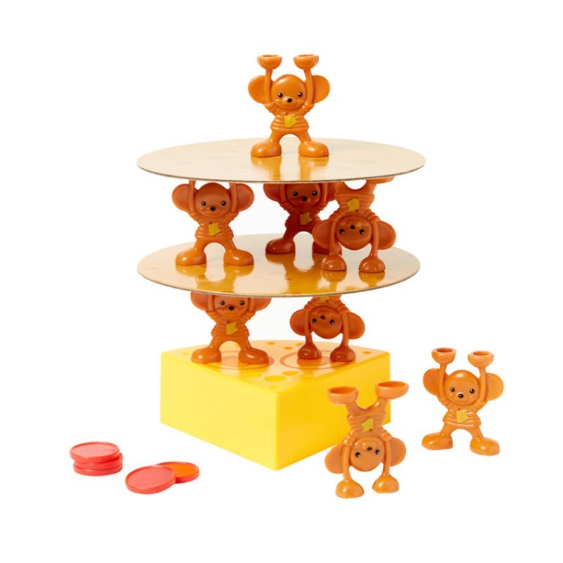 ARTBOX Mouse & Cheese Tower Stacking Balancing Board Game Family Kids Toy