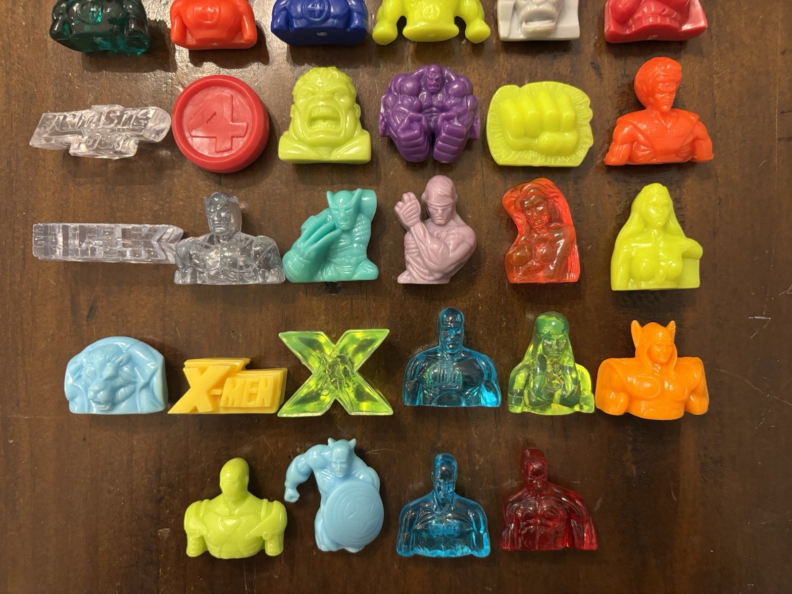 100% Complete SET Gogos Crazy Bones MARVEL HEROES Spiderman Hulk X Men Figures