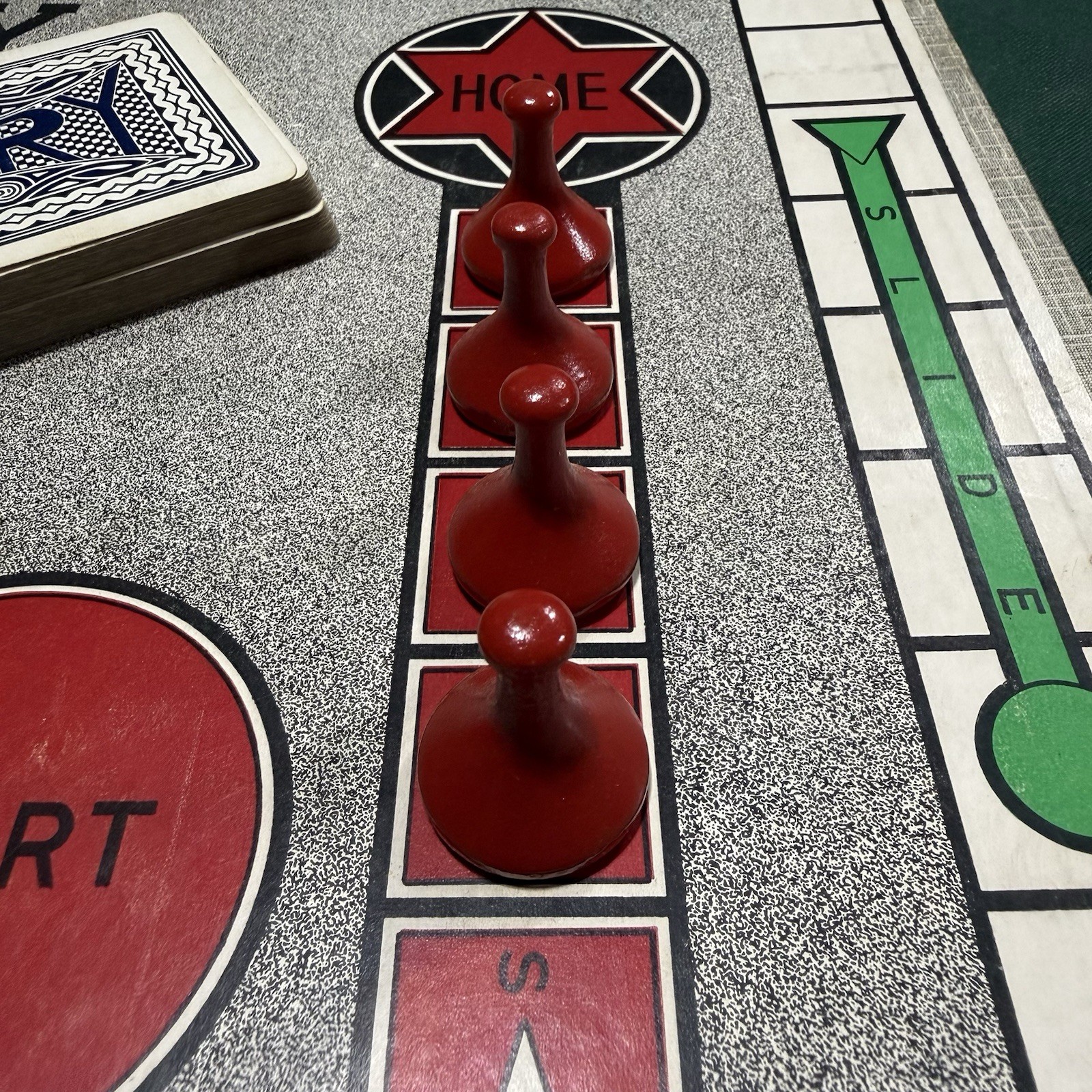 Vintage 1950 SORRY! Game Wood Pieces Cards Parker Brothers Original Board